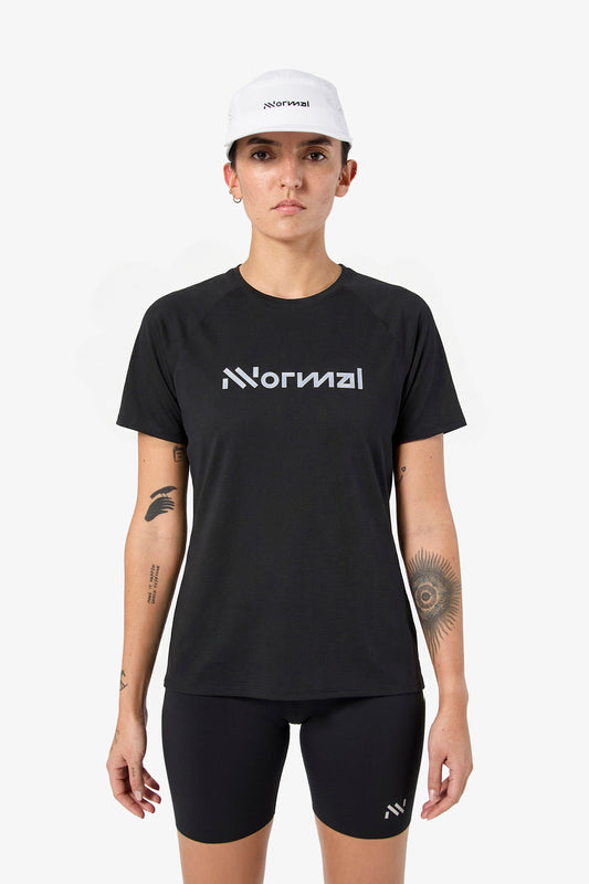 Race T-shirt 02 W Black  by Nnormal