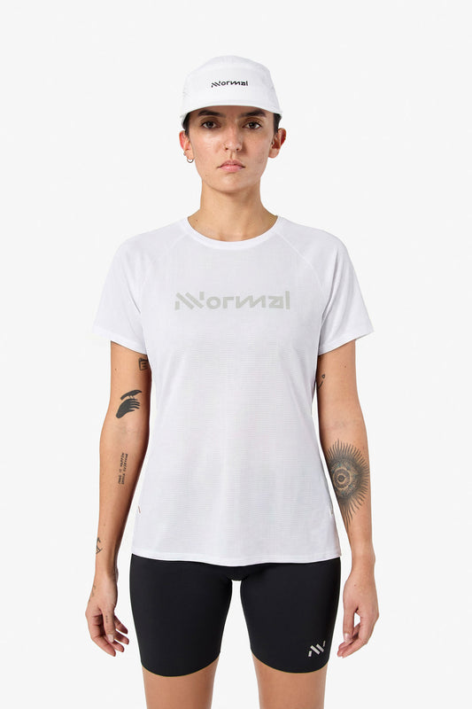 Race T-shirt 02 W White  by Nnormal