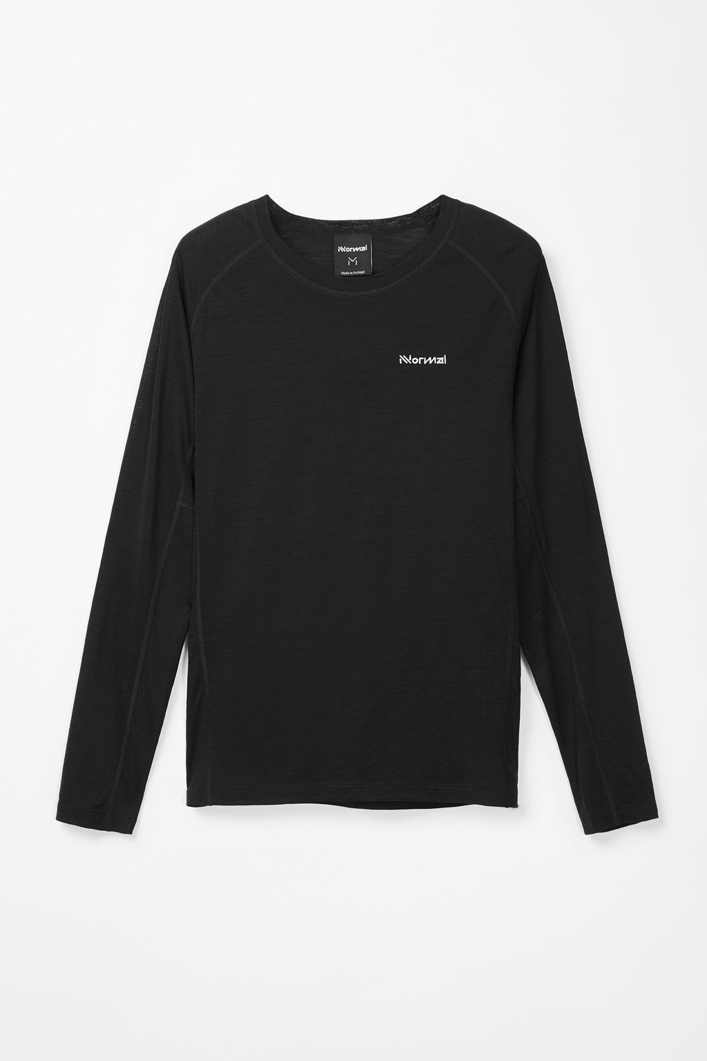 Women's Merino Long Sleeve T-shirt Black  by Nnormal