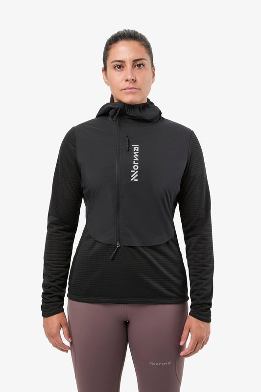 Tech Hoodie W Black  by Nnormal