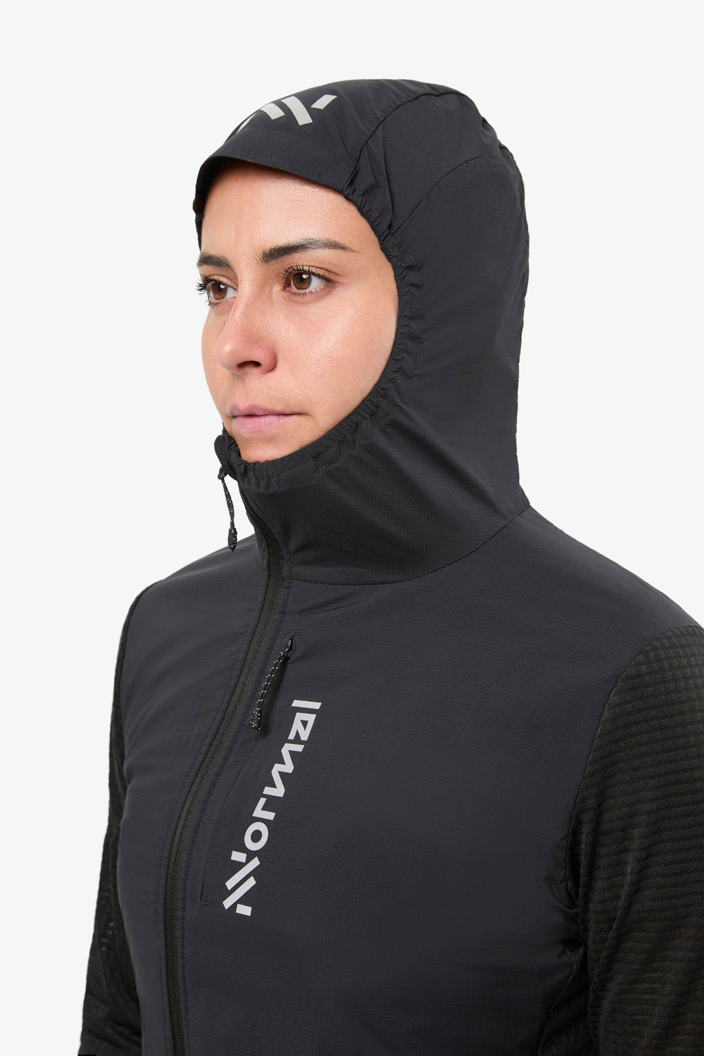 Tech Hoodie W Black  by Nnormal