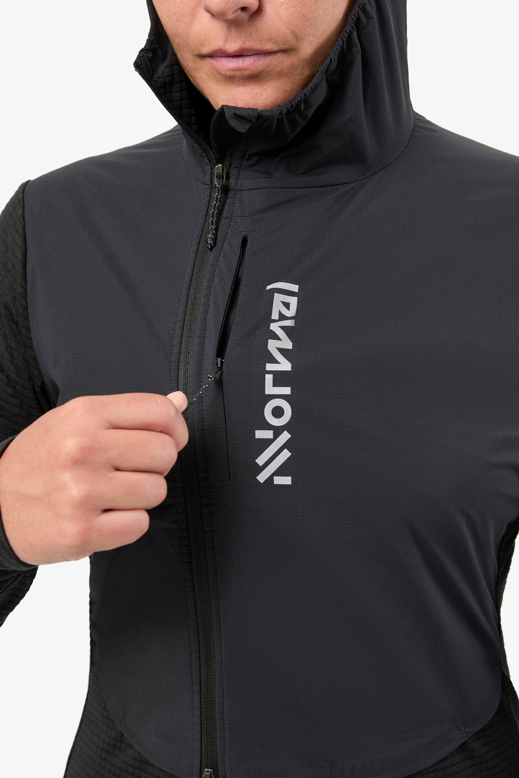 Tech Hoodie W Black  by Nnormal