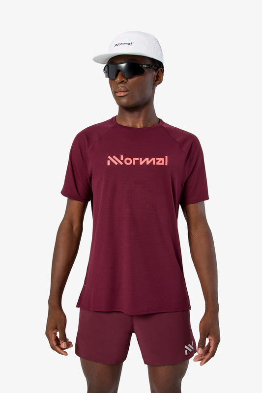 Race T-shirt 02 Burgundy  by Nnormal